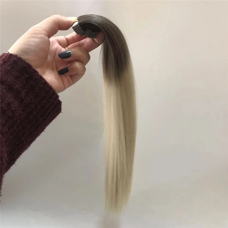 Wholesale Seamless Ombre  tape in hair extensions full cuticle HJ 031